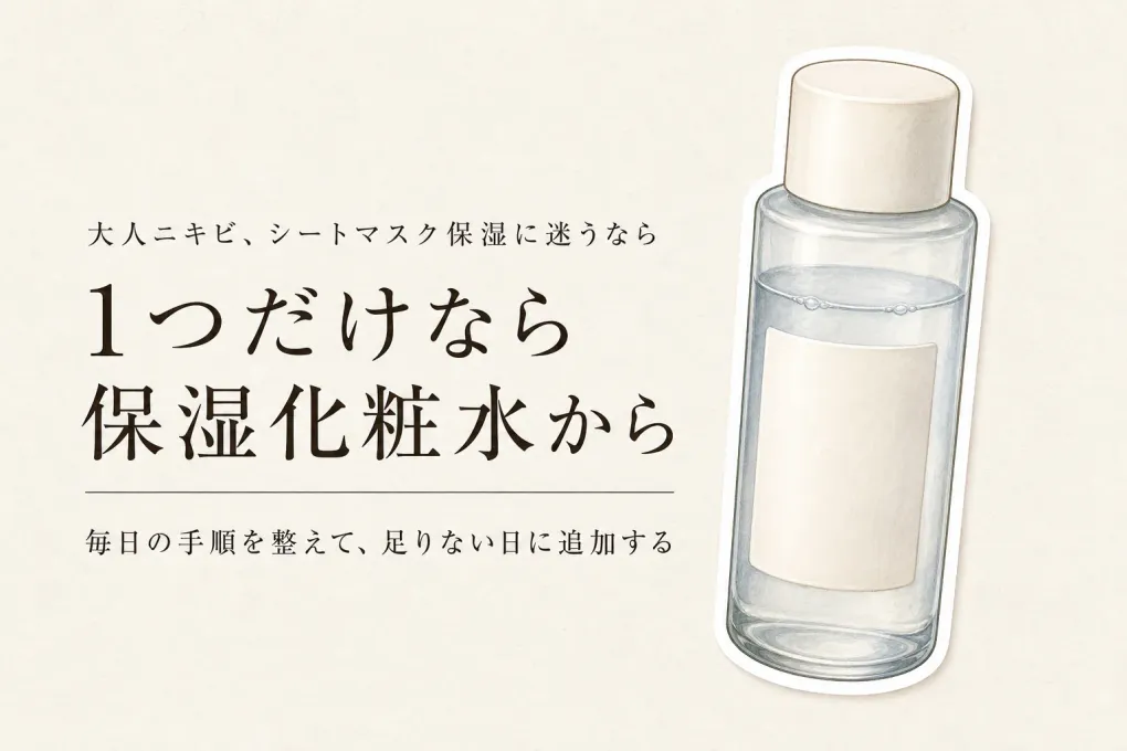 秋の衣替え前に保湿を足すなら？シートマスクと保湿化粧水の選び方