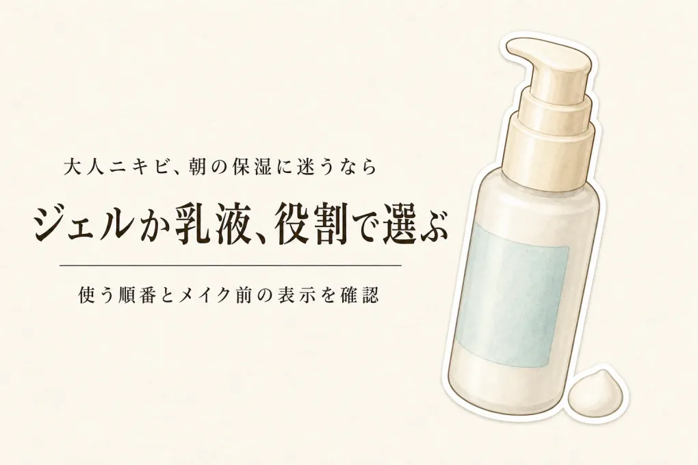 メイク前の保湿ジェルと乳液はどっち？春の新生活に続けやすい朝ケアの選び方