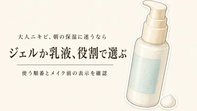 メイク前の保湿ジェルと乳液はどっち？春の新生活に続けやすい朝ケアの選び方